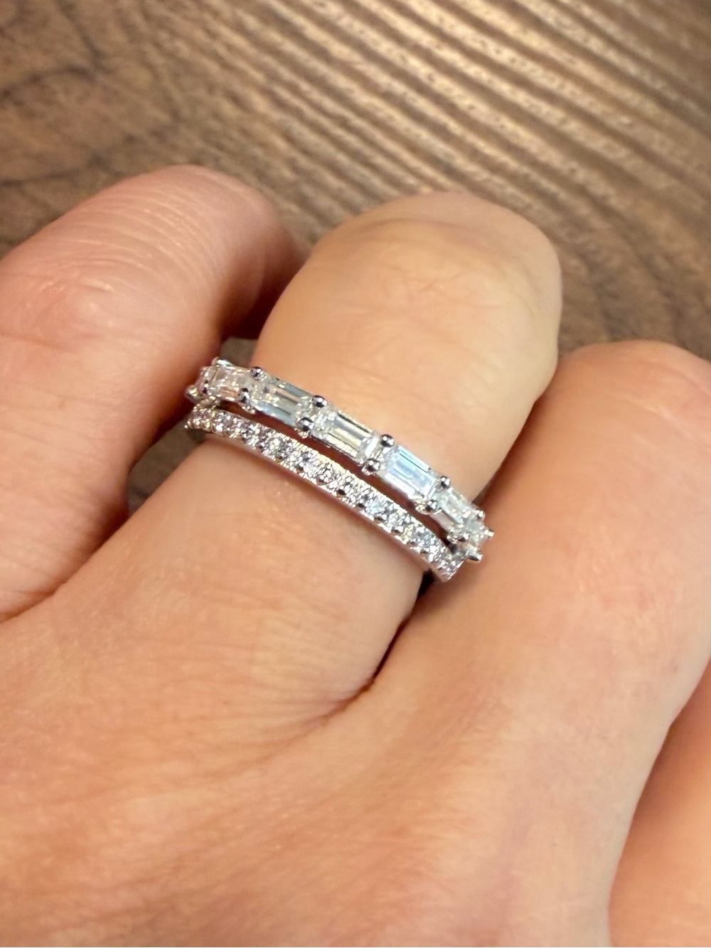 Moissanite band